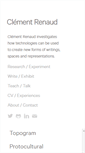 Mobile Screenshot of clementrenaud.com